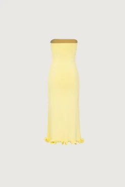 SAME Ruffle Hem Strapless Dress- Dresses