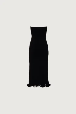 SAME Ruffle Hem Strapless Dress- Dresses