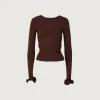 SAME Ruffle Hem Sweater- Tops