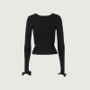 SAME Ruffle Hem Sweater- Tops