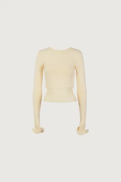 SAME Ruffle Hem Sweater- Tops