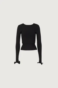 SAME Ruffle Hem Sweater- Tops