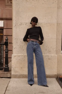 SAME Ruffle Hem Sweater- Tops