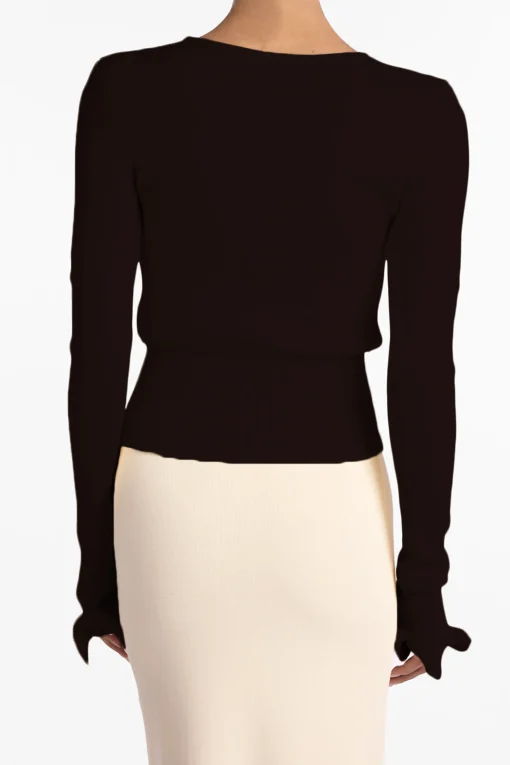 SAME Ruffle Hem Sweater- Tops