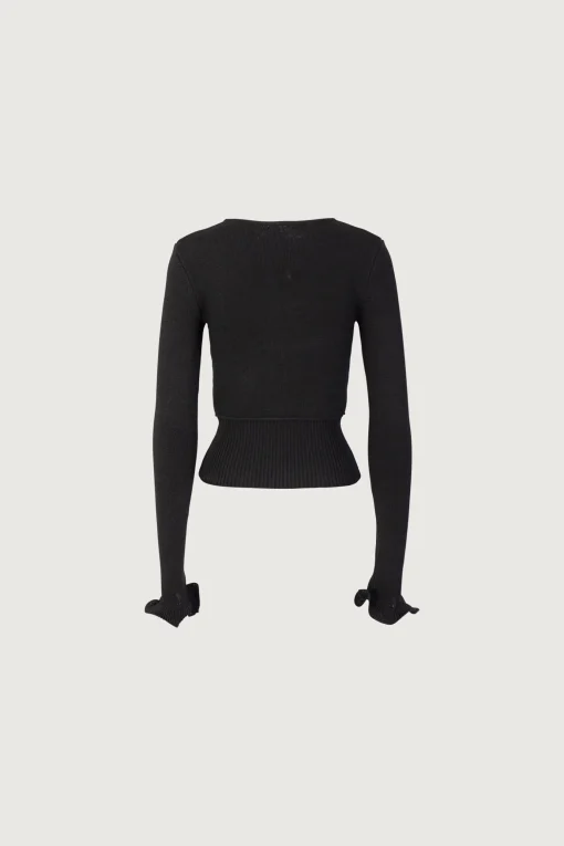 SAME Ruffle Hem Sweater- Tops