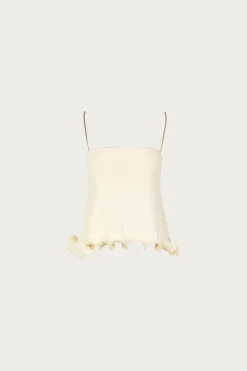 SAME Ruffle Hem Tank Top- Bridal | Tops