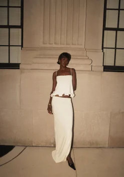 SAME Ruffle Hem Tank Top- Bridal | Tops