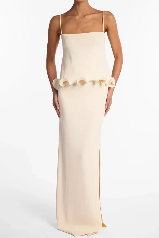 SAME Ruffle Hem Tank Top- Bridal | Tops