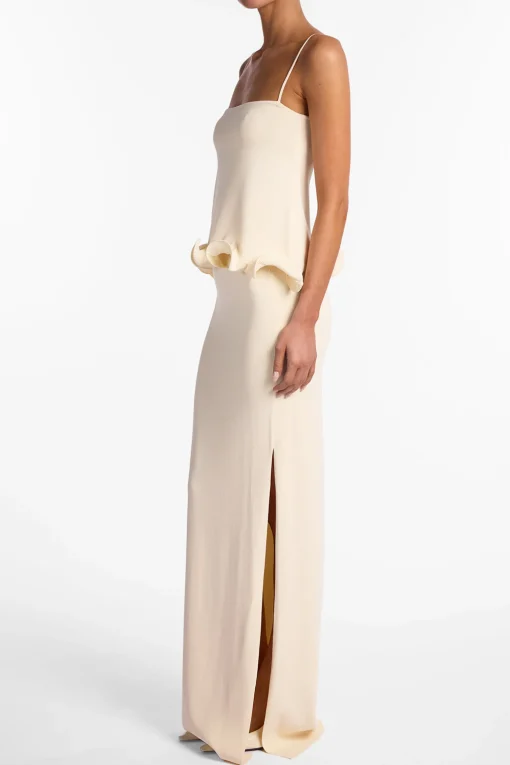 SAME Ruffle Hem Tank Top- Bridal | Tops