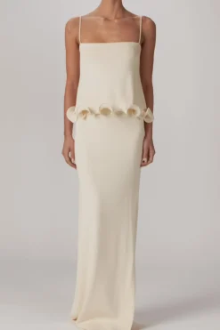 SAME Ruffle Hem Tank Top- Bridal | Tops