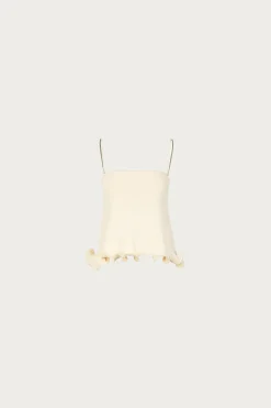 SAME Ruffle Hem Tank Top- Bridal | Tops