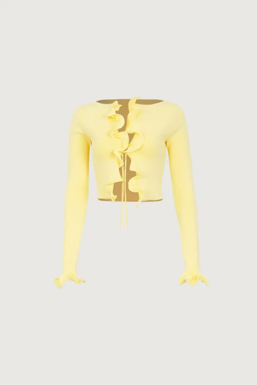 SAME Ruffle Hem Top- Tops