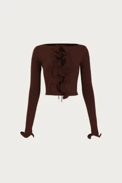SAME Ruffle Hem Top- Tops