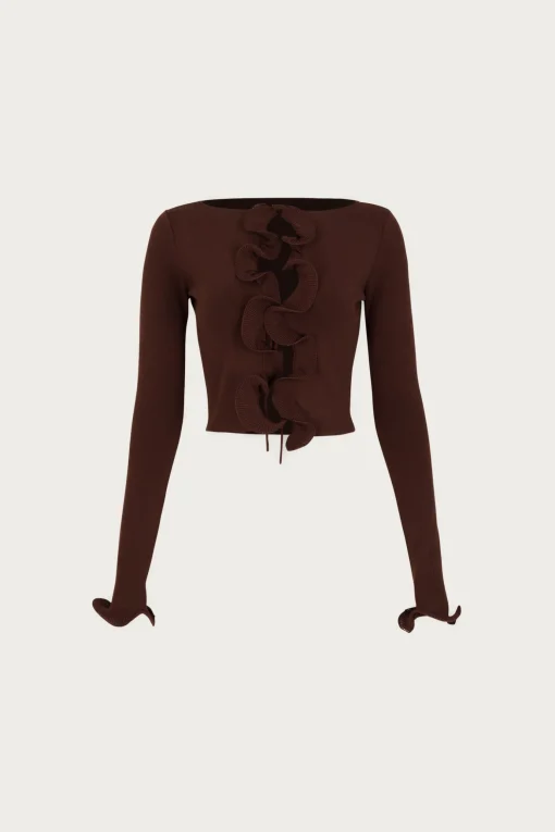 SAME Ruffle Hem Top- Tops