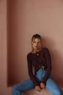 SAME Ruffle Hem Top- Tops