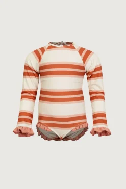 SAME ruffle rashguard one piece- Children