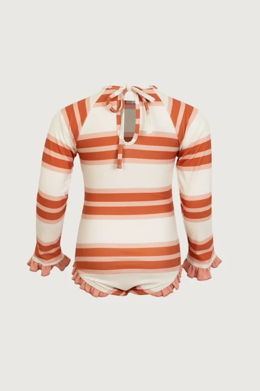 SAME ruffle rashguard one piece- Children