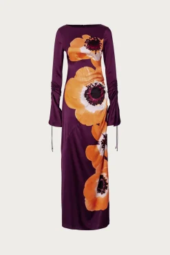 SAME Silk Floral Gown- Dresses
