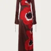 SAME Silk Floral Gown- Dresses
