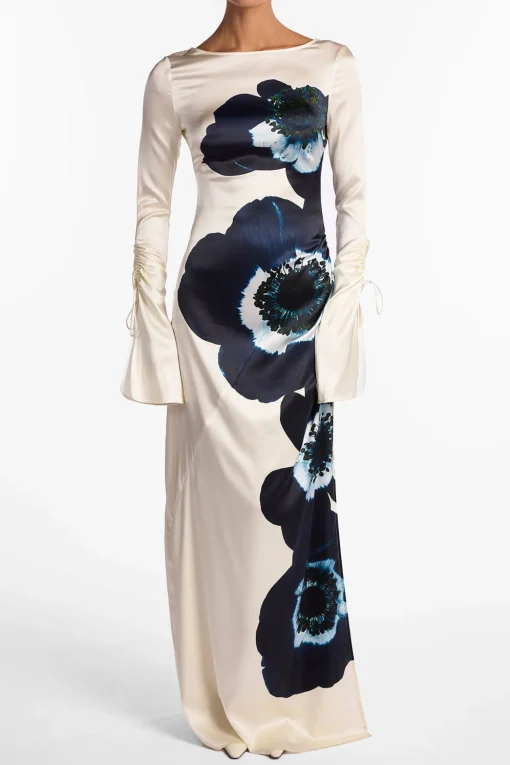 SAME Silk Floral Gown- Bridal | Dresses