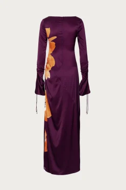 SAME Silk Floral Gown- Dresses