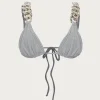 SAME Silver Chain Triangle Top- Under $100