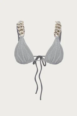 SAME Silver Chain Triangle Top- Under $100