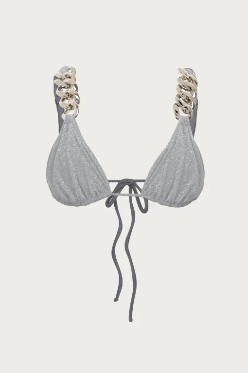 SAME Silver Chain Triangle Top- Under $100