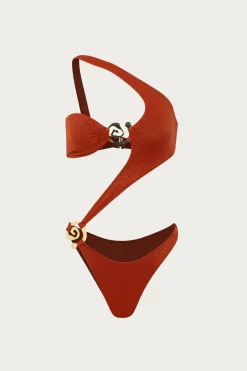 SAME Spiral One Shoulder One Piece-Women Women
