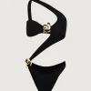 SAME Spiral One Shoulder One Piece-Women Women