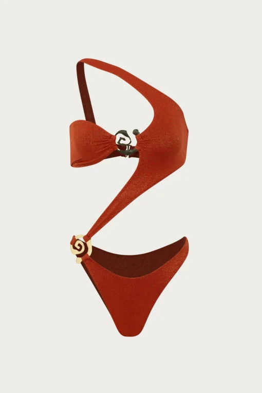SAME Spiral One Shoulder One Piece-Women Women