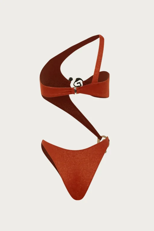 SAME Spiral One Shoulder One Piece-Women Women