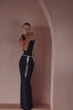 SAME Tie Maxi Dress- Dresses